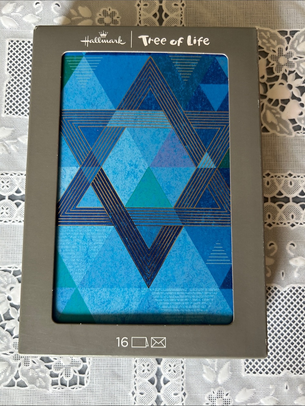 Hallmark Blue and Teal Tree of Life Greeting Cards